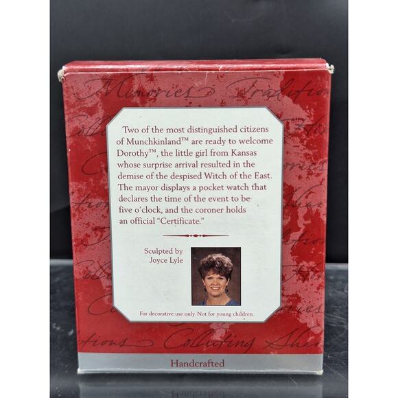 Hallmark Keepsake Ornament | Wizard of Oz Munchkinland Mayor & Coroner 1997 NIB - Picture 12 of 15